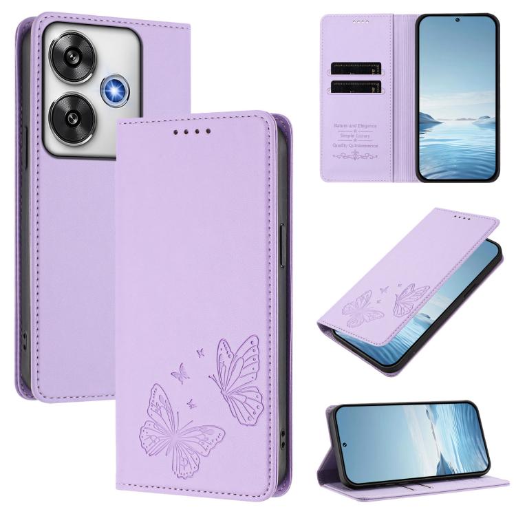 Strong Magnetic Dual Butterfly RFID Vegan Leather Phone Case, For Xiaomi Poco X7 5G / Redmi Note 14 Pro 5G, For Xiaomi 15 Ultra, For Xiaomi Poco X7 Pro 5G, For Xiaomi Poco M7 Pro 5G / Redmi Note 14 5G, For Xiaomi 15 Pro, For Xiaomi 15, For Xiaomi 14T P...