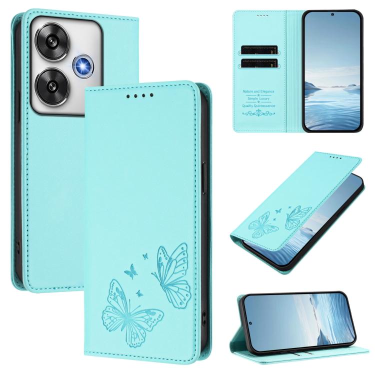 Strong Magnetic Dual Butterfly RFID Vegan Leather Phone Case, For Xiaomi Poco X7 5G / Redmi Note 14 Pro 5G, For Xiaomi 15 Ultra, For Xiaomi Poco X7 Pro 5G, For Xiaomi Poco M7 Pro 5G / Redmi Note 14 5G, For Xiaomi 15 Pro, For Xiaomi 15, For Xiaomi 14T P...