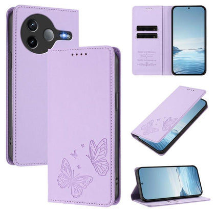 Strong Magnetic Dual Butterfly RFID Vegan Leather Phone Case, For Xiaomi Poco M7 4G 169mm, For Xiaomi Poco M7 4G 171mm, For Xiaomi 15T Pro 5G, For Xiaomi 15T 5G, For Xiaomi 15S Pro, For Xiaomi Poco F7 / Redmi Turbo 4 Pro                                ...
