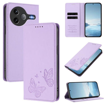 Strong Magnetic Dual Butterfly RFID Vegan Leather Phone Case, For Xiaomi Poco M7 4G 169mm, For Xiaomi Poco M7 4G 171mm, For Xiaomi 15T Pro 5G, For Xiaomi 15T 5G, For Xiaomi 15S Pro, For Xiaomi Poco F7 / Redmi Turbo 4 Pro                                ...