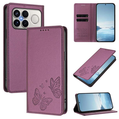 Strong Magnetic Dual Butterfly RFID Vegan Leather Phone Case, For Xiaomi 17 Max 5G, For Xiaomi 17T Pro 5G, For Xiaomi Poco X8 Pro 5G / Redmi Turbo 5 5G, For Xiaomi 17 Ultra, For Xiaomi Poco F8 Ultra 5G / Redmi K90 Pro Max                               ...