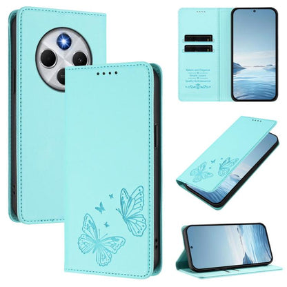 Strong Magnetic Dual Butterfly RFID Vegan Leather Phone Case, For Xiaomi Poco M7 4G 169mm, For Xiaomi Poco M7 4G 171mm, For Xiaomi 15T Pro 5G, For Xiaomi 15T 5G, For Xiaomi 15S Pro, For Xiaomi Poco F7 / Redmi Turbo 4 Pro                                ...