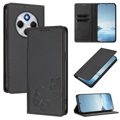 Strong Magnetic Dual Butterfly RFID Vegan Leather Phone Case, For Xiaomi Poco M7 4G 169mm, For Xiaomi Poco M7 4G 171mm, For Xiaomi 15T Pro 5G, For Xiaomi 15T 5G, For Xiaomi 15S Pro, For Xiaomi Poco F7 / Redmi Turbo 4 Pro                                ...