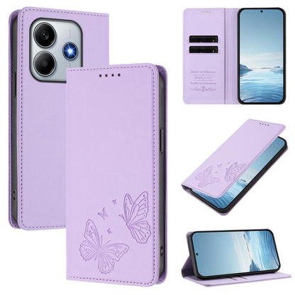 Strong Magnetic Dual Butterfly RFID Vegan Leather Phone Case, For Xiaomi Poco X7 5G / Redmi Note 14 Pro 5G, For Xiaomi 15 Ultra, For Xiaomi Poco X7 Pro 5G, For Xiaomi Poco M7 Pro 5G / Redmi Note 14 5G, For Xiaomi 15 Pro, For Xiaomi 15, For Xiaomi 14T P...