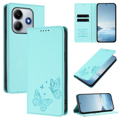 Strong Magnetic Dual Butterfly RFID Vegan Leather Phone Case, For Xiaomi Poco X7 5G / Redmi Note 14 Pro 5G, For Xiaomi 15 Ultra, For Xiaomi Poco X7 Pro 5G, For Xiaomi Poco M7 Pro 5G / Redmi Note 14 5G, For Xiaomi 15 Pro, For Xiaomi 15, For Xiaomi 14T P...