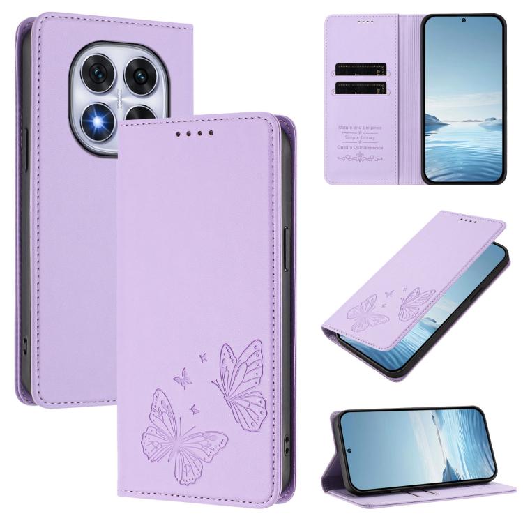 Strong Magnetic Dual Butterfly RFID Vegan Leather Phone Case, For Xiaomi Poco X7 5G / Redmi Note 14 Pro 5G, For Xiaomi 15 Ultra, For Xiaomi Poco X7 Pro 5G, For Xiaomi Poco M7 Pro 5G / Redmi Note 14 5G, For Xiaomi 15 Pro, For Xiaomi 15, For Xiaomi 14T P...