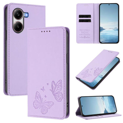 Strong Magnetic Dual Butterfly RFID Vegan Leather Phone Case, For Xiaomi Poco X7 5G / Redmi Note 14 Pro 5G, For Xiaomi 15 Ultra, For Xiaomi Poco X7 Pro 5G, For Xiaomi Poco M7 Pro 5G / Redmi Note 14 5G, For Xiaomi 15 Pro, For Xiaomi 15, For Xiaomi 14T P...