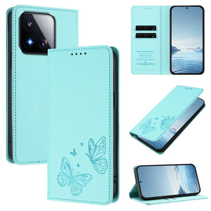 Strong Magnetic Dual Butterfly RFID Vegan Leather Phone Case, For Xiaomi 17 Max 5G, For Xiaomi 17T Pro 5G, For Xiaomi Poco X8 Pro 5G / Redmi Turbo 5 5G, For Xiaomi 17 Ultra, For Xiaomi Poco F8 Ultra 5G / Redmi K90 Pro Max                               ...