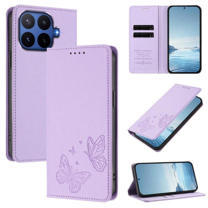 Strong Magnetic Dual Butterfly RFID Vegan Leather Phone Case, For Xiaomi 17 Max 5G, For Xiaomi 17T Pro 5G, For Xiaomi Poco X8 Pro 5G / Redmi Turbo 5 5G, For Xiaomi 17 Ultra, For Xiaomi Poco F8 Ultra 5G / Redmi K90 Pro Max                               ...