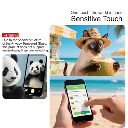 imak Privacy Tempered Glass Film, Not Support Fingerprint Unlocking, For Google Pixel 10a