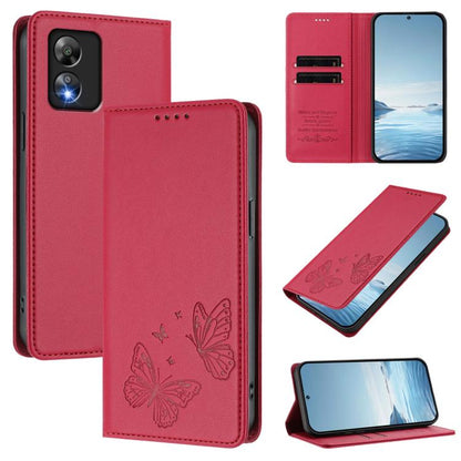 Strong Magnetic Dual Butterfly RFID Vegan Leather Phone Case, For Boost Mobile Summit 5G, For Boost Mobile Celero 5G 2024 / Celero 3 5G, For Boost Mobile Celero 5G SC