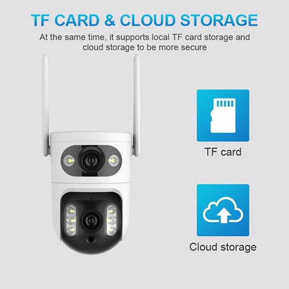 V380 2MP HD Smart Gun Ball Linkage WiFi Surveillance Camera, EU Plug, US Plug