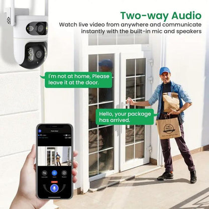 V380 2MP HD Smart Gun Ball Linkage WiFi Surveillance Camera, EU Plug, US Plug