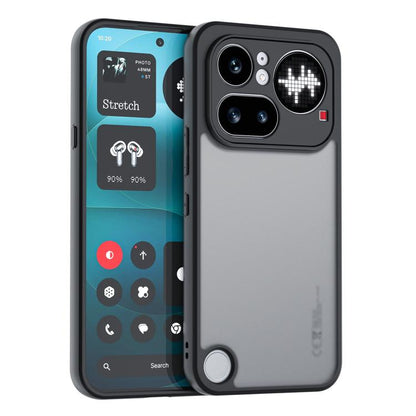 Fine Pore Matte Black TPU + PC Phone Case, For Nothing Phone 4a Pro, For Nothing Phone 4a