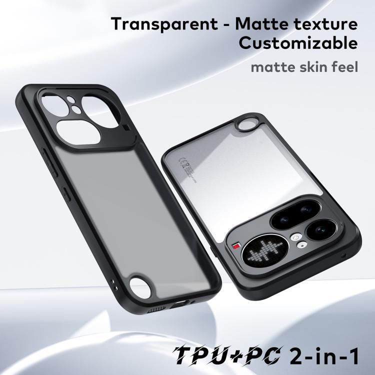 Fine Pore Matte Black TPU + PC Phone Case, For Nothing Phone 4a Pro, For Nothing Phone 4a