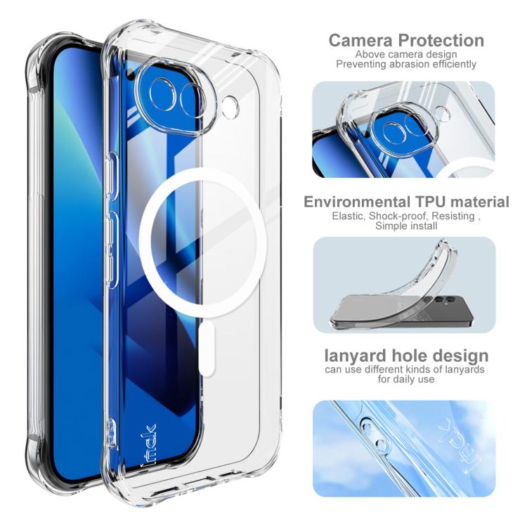 imak Magnetic Shockproof Airbag TPU Phone Case, For Google Pixel 10a
