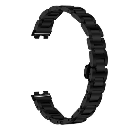 Slim Butterfly Buckle Metal Stainless Steel Watch Band, For Huawei Band 11 / Band 11 Pro