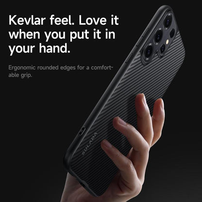 SULADA 600D Kevlar Texture PC Shockproof Phone Case, For Samsung Galaxy S26+ 5G, For Samsung Galaxy S26 Ultra 5G, For Samsung Galaxy S26 5G