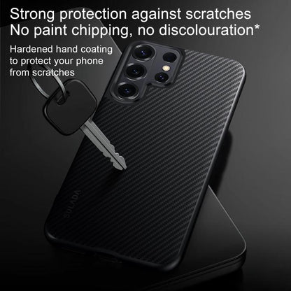 SULADA 600D Kevlar Texture PC Shockproof Phone Case, For Samsung Galaxy S26+ 5G, For Samsung Galaxy S26 Ultra 5G, For Samsung Galaxy S26 5G