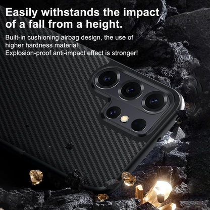 SULADA 600D Kevlar Texture PC Shockproof Phone Case, For Samsung Galaxy S26+ 5G, For Samsung Galaxy S26 Ultra 5G, For Samsung Galaxy S26 5G