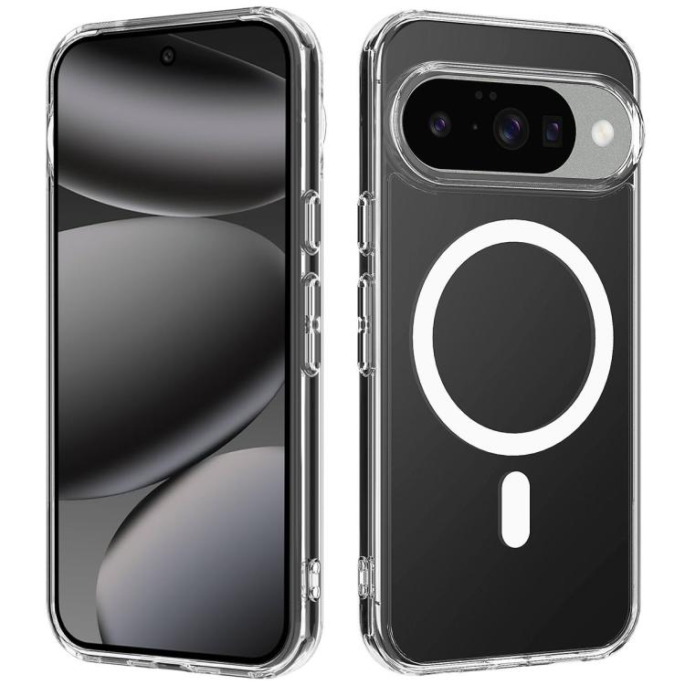 Large Hole Camera MagSafe Magnetic Clear Acrylic TPU Case, For Google Pixel 10 Pro, For Google Pixel 10, For Google Pixel 9a, For Google Pixel 9 Pro, For Google Pixel 9