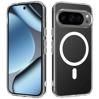 Large Hole Camera MagSafe Magnetic Clear Acrylic TPU Case, For Google Pixel 10 Pro, For Google Pixel 10, For Google Pixel 9a, For Google Pixel 9 Pro, For Google Pixel 9