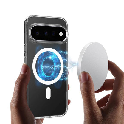 Large Hole Camera MagSafe Magnetic Clear Acrylic TPU Case, For Google Pixel 11/11 Pro, For Google Pixel 10a, For Google Pixel 10 Pro, For Google Pixel 10, For Google Pixel 9a, For Google Pixel 9 Pro, For Google Pixel 9