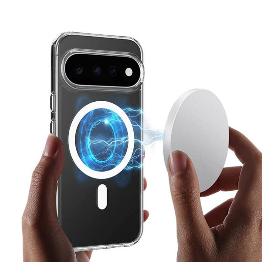 Large Hole Camera MagSafe Magnetic Clear Acrylic TPU Case, For Google Pixel 11/11 Pro, For Google Pixel 10a, For Google Pixel 10 Pro, For Google Pixel 10, For Google Pixel 9a, For Google Pixel 9 Pro, For Google Pixel 9