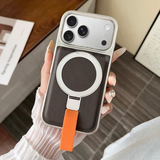 Electroplated Diamond Texture Ring Magnetic Holder Phone Case, For iPhone 18 Pro / 17 Pro, For iPhone 18 Pro Max / 17 Pro Max, For iPhone 17, For iPhone Air, For iPhone 16 Pro Max, For iPhone 16 Pro, For iPhone 16 Plus, For iPhone 16                   ...