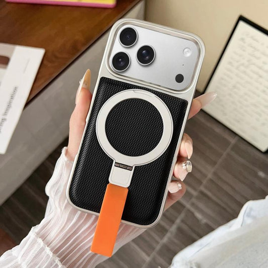 Electroplated Diamond Texture Ring Magnetic Holder Phone Case, For iPhone 18 Pro / 17 Pro, For iPhone 18 Pro Max / 17 Pro Max, For iPhone 17, For iPhone Air, For iPhone 16 Pro Max, For iPhone 16 Pro, For iPhone 16 Plus, For iPhone 16                   ...