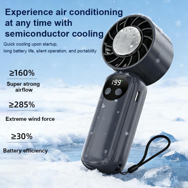 Mini-ventilateur portatif rafraîchissant WD-01 avec affichage numérique