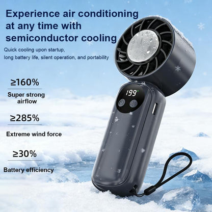 Mini-ventilateur portatif rafraîchissant WD-01 avec affichage numérique
