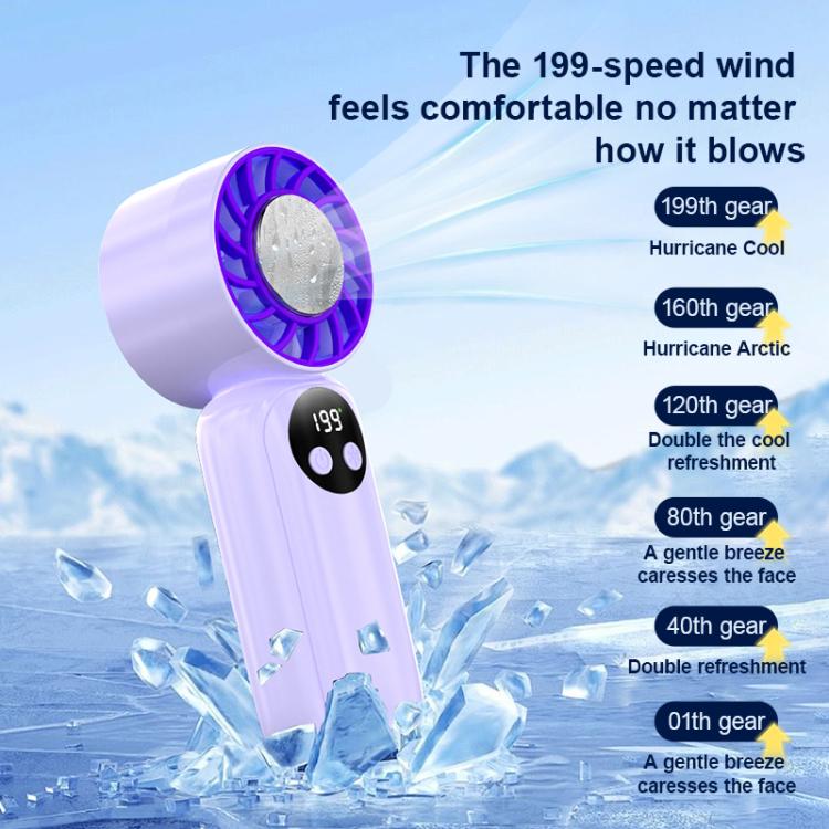 Mini-ventilateur portatif rafraîchissant WD-01 avec affichage numérique