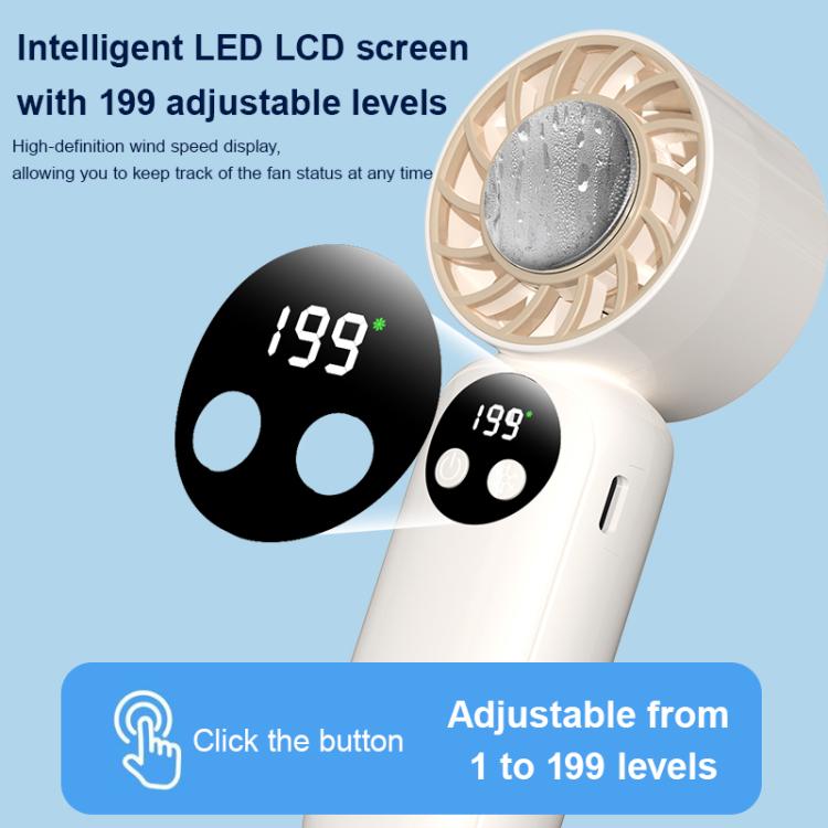 Mini-ventilateur portatif rafraîchissant WD-01 avec affichage numérique