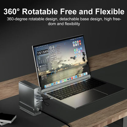 2519 15 in 1 Gigabit Ethernet Port MST Dual HD DisplayPort Desktop Vertical Type-C HUB Docking Station