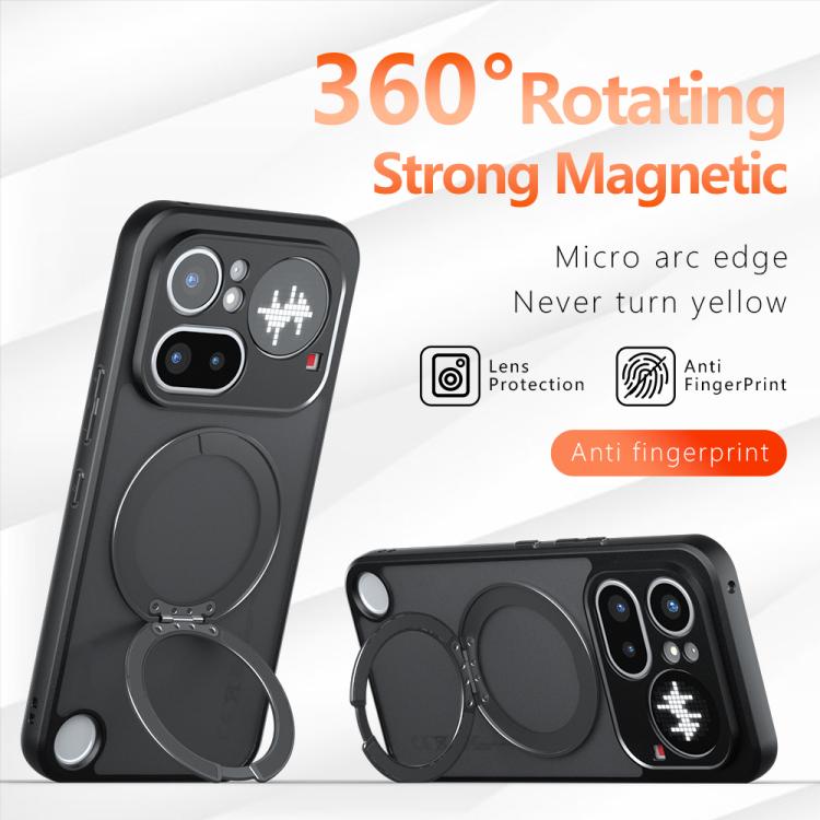 Armor Magnetic Holder PC Hybrid TPU Phone Case, For Nothing Phone 4a Pro, For Nothing Phone 4a