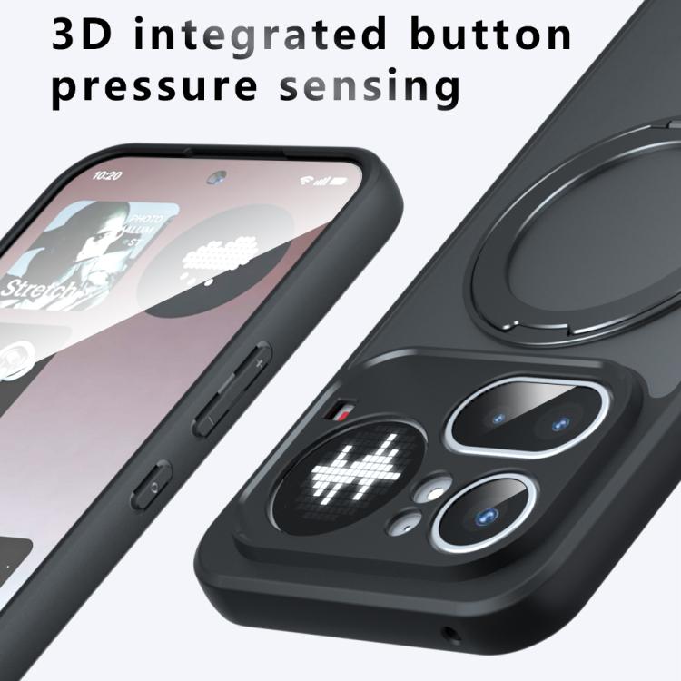 Armor Magnetic Holder PC Hybrid TPU Phone Case, For Nothing Phone 4a Pro, For Nothing Phone 4a