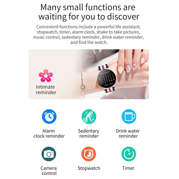 T8 1.3-Inch Heart Rate / Blood Pressure / Blood Oxygen Monitoring Bluetooth Smart Watch, Dual Straps, Single Strap