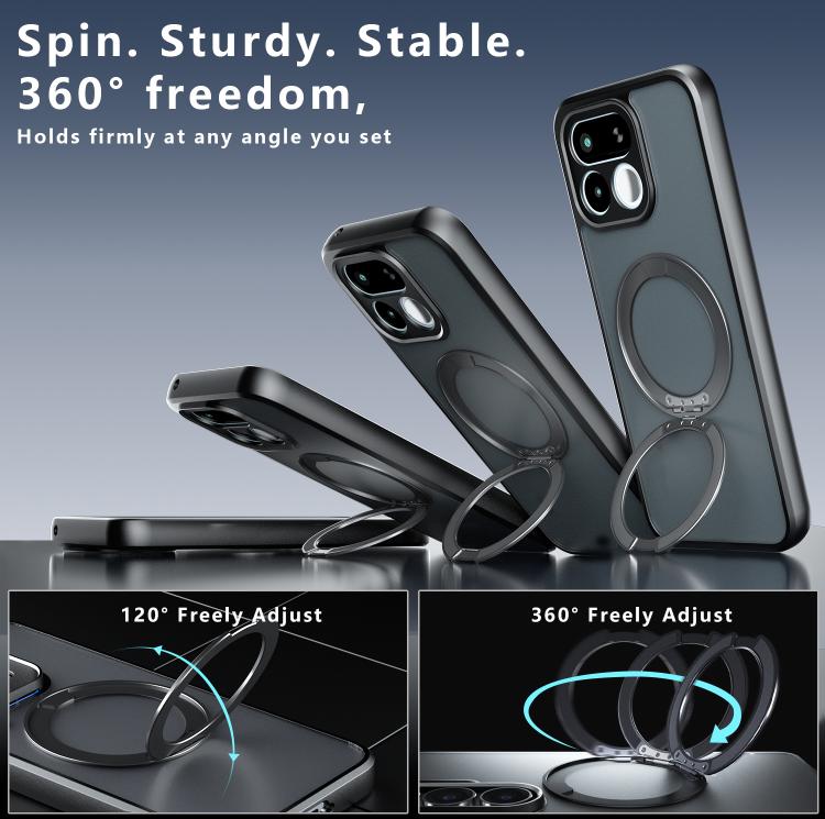Armor Magnetic Holder PC Hybrid TPU Phone Case, For Realme 16T 5G, For Realme 16 Pro+, For Realme GT 8 Pro Global