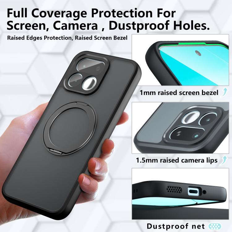 Armor Magnetic Holder PC Hybrid TPU Phone Case, For Realme 16T 5G, For Realme 16 Pro+, For Realme GT 8 Pro Global
