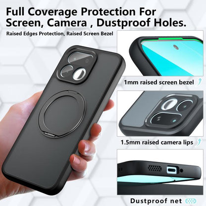 Armor Magnetic Holder PC Hybrid TPU Phone Case, For Realme 16T 5G, For Realme 16 Pro+, For Realme GT 8 Pro Global