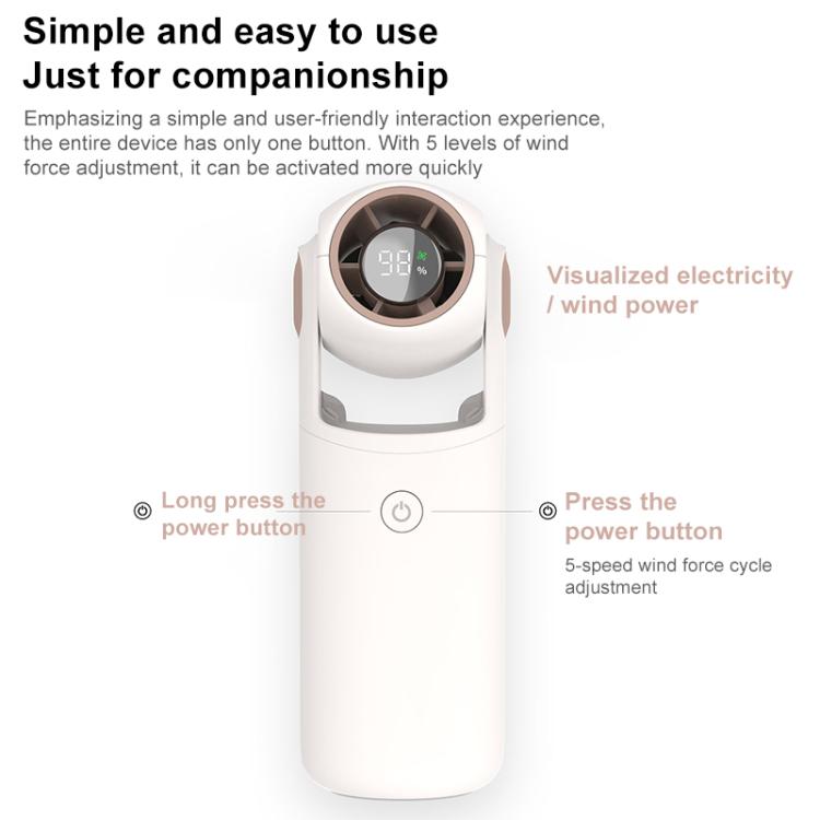 Ventilateur portable pliable haute vitesse F03 avec affichage numérique