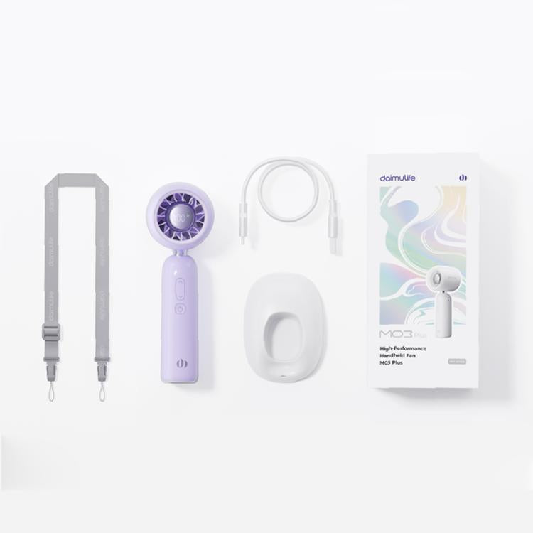 M03 Plus ventilateur portable silencieux haute vitesse avec affichage numérique