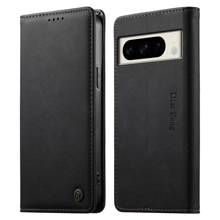 Dierfeng Metal Snap Magnetic RFID Vegan Leather Phone Case, For Google Pixel 11 Pro XL, For Google Pixel 11 / Pixel 11 Pro, For Google Pixel 10a, For Google Pixel 10 Pro XL / 9 Pro XL, For Google Pixel 10 / 10 Pro / 9 / 9 Pro, For Google Pixel 9a      ...