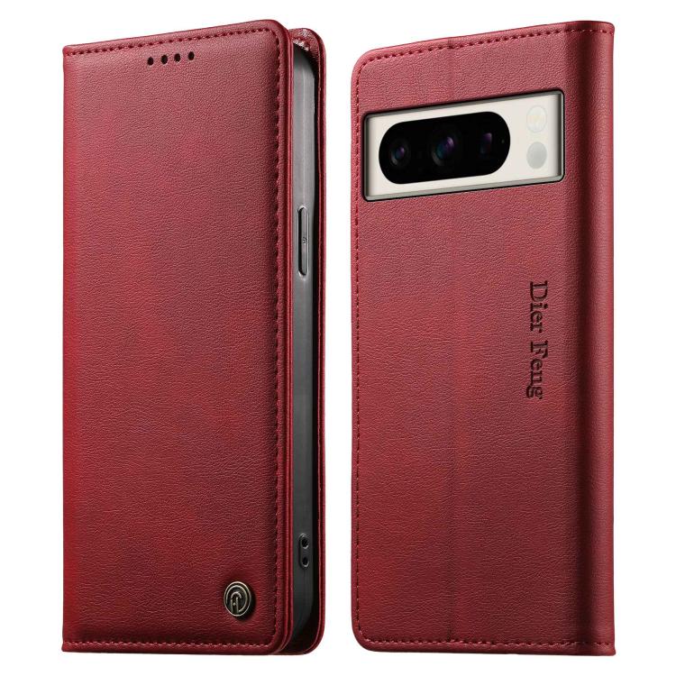 Dierfeng Metal Snap Magnetic RFID Vegan Leather Phone Case, For Google Pixel 11 Pro XL, For Google Pixel 11 / Pixel 11 Pro, For Google Pixel 10a, For Google Pixel 10 Pro XL / 9 Pro XL, For Google Pixel 10 / 10 Pro / 9 / 9 Pro, For Google Pixel 9a      ...