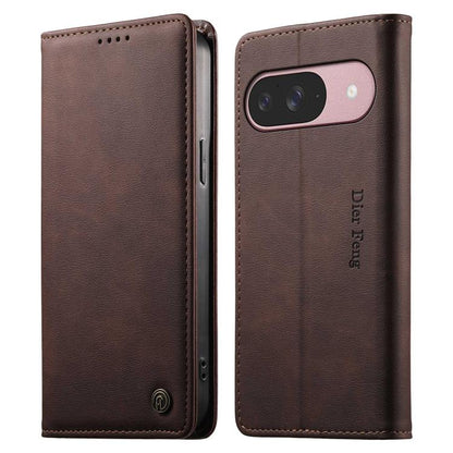 Dierfeng Metal Snap Magnetic RFID Vegan Leather Phone Case, For Google Pixel 11 Pro XL, For Google Pixel 11 / Pixel 11 Pro, For Google Pixel 10a, For Google Pixel 10 Pro XL / 9 Pro XL, For Google Pixel 10 / 10 Pro / 9 / 9 Pro, For Google Pixel 9a      ...