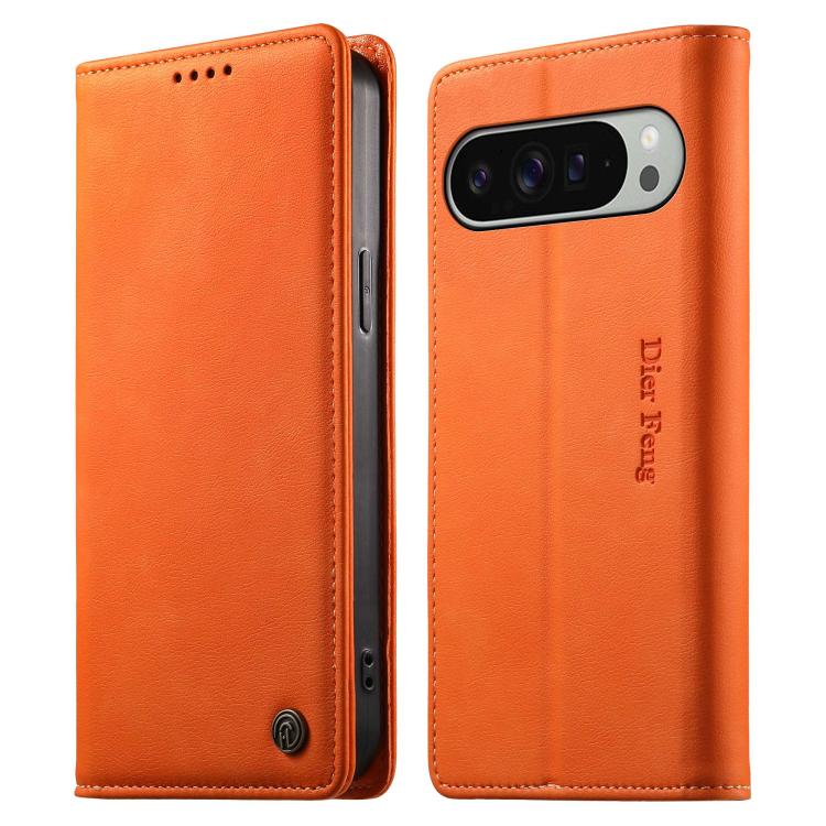 Dierfeng Metal Snap Magnetic RFID Vegan Leather Phone Case, For Google Pixel 11 Pro XL, For Google Pixel 11 / Pixel 11 Pro, For Google Pixel 10a, For Google Pixel 10 Pro XL / 9 Pro XL, For Google Pixel 10 / 10 Pro / 9 / 9 Pro, For Google Pixel 9a      ...