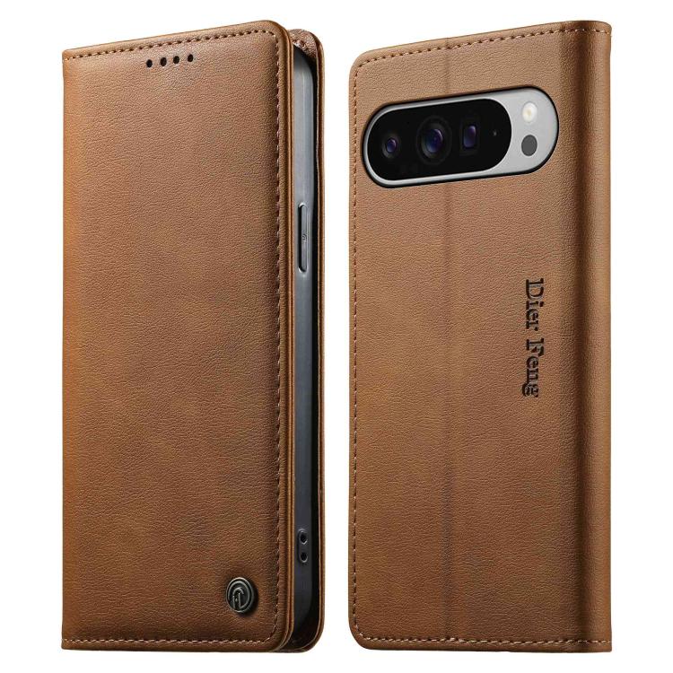 Dierfeng Metal Snap Magnetic RFID Vegan Leather Phone Case, For Google Pixel 11 Pro XL, For Google Pixel 11 / Pixel 11 Pro, For Google Pixel 10a, For Google Pixel 10 Pro XL / 9 Pro XL, For Google Pixel 10 / 10 Pro / 9 / 9 Pro, For Google Pixel 9a      ...