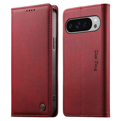 Dierfeng Metal Snap Magnetic RFID Vegan Leather Phone Case, For Google Pixel 11 Pro XL, For Google Pixel 11 / Pixel 11 Pro, For Google Pixel 10a, For Google Pixel 10 Pro XL / 9 Pro XL, For Google Pixel 10 / 10 Pro / 9 / 9 Pro, For Google Pixel 9a      ...