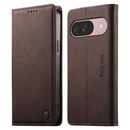 Dierfeng Metal Snap Magnetic RFID Vegan Leather Phone Case, For Google Pixel 11 Pro XL, For Google Pixel 11 / Pixel 11 Pro, For Google Pixel 10a, For Google Pixel 10 Pro XL / 9 Pro XL, For Google Pixel 10 / 10 Pro / 9 / 9 Pro, For Google Pixel 9a      ...